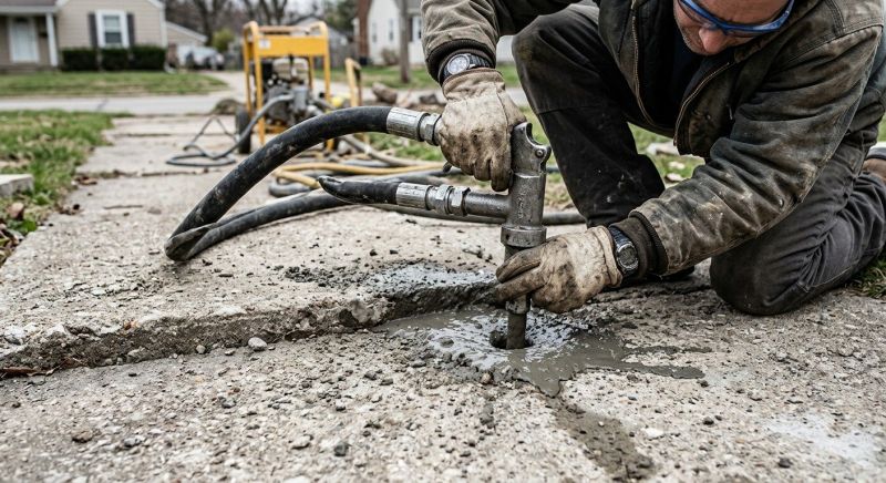 Concrete Settlement Repair in Corpus Christi, TX